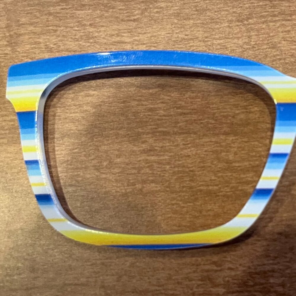 Pair Eyewear Glasses - Larkin Frame Topper - The Ukrainian Stripe